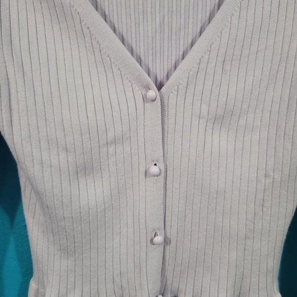 H&M Lilac Ribbed Cardigan - Picture 2 of 5